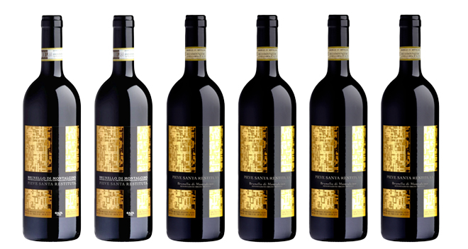 Brunello millésime vertical - carton de dégustation